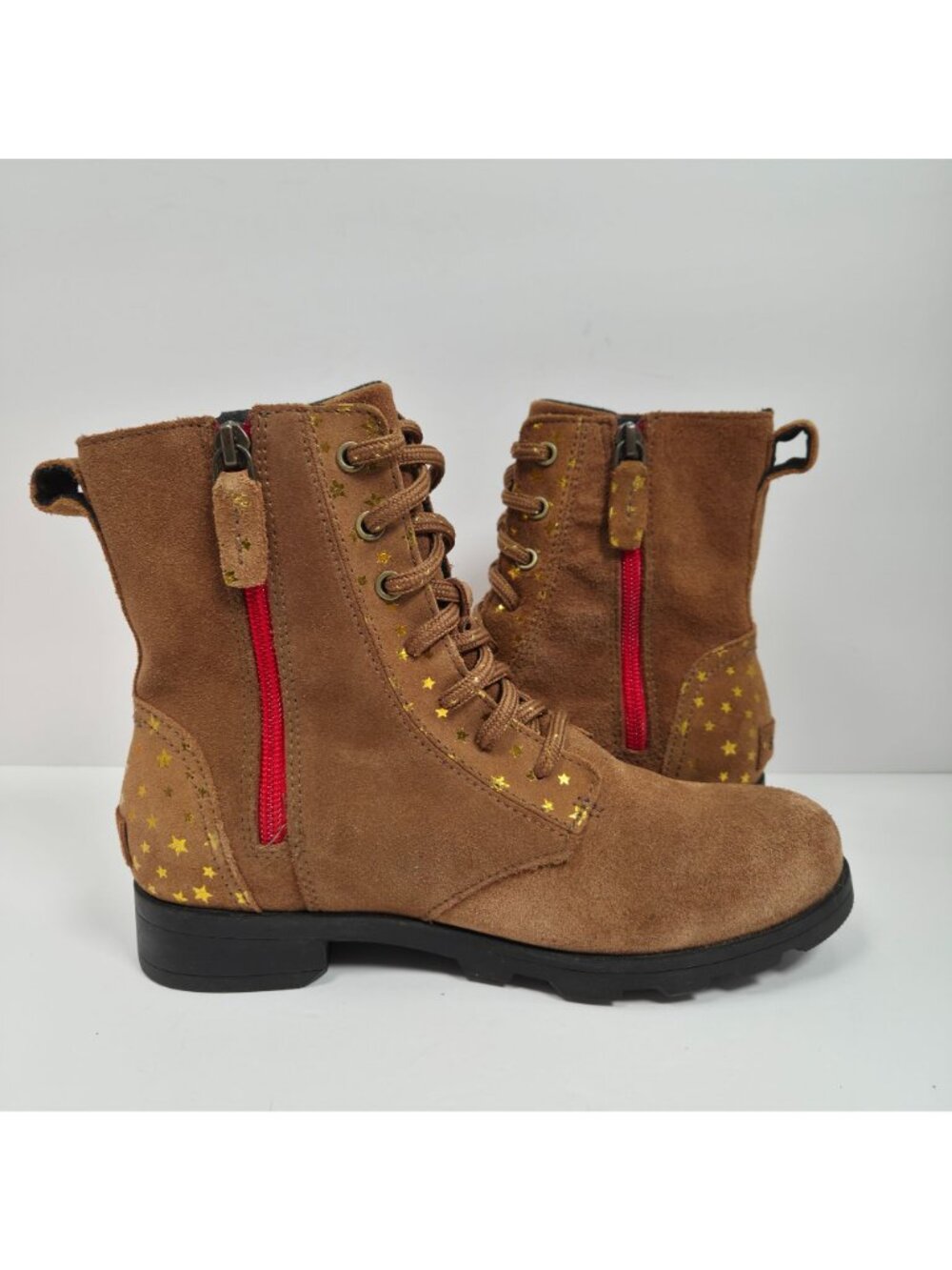 Sorel Emelie Youth Brown Suede Waterproof Ankle Boots NY3882-242 US Size 4 - Picture 5 of 11